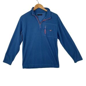 Southern Marsh Blue Fieldtec Waffle Grid Fleece Long Sleeve Pullover Men Size XS